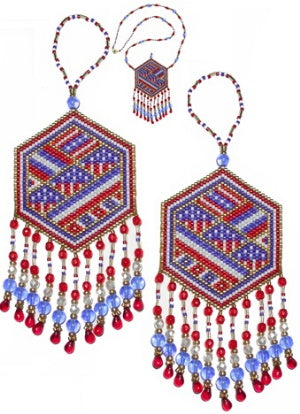 6 June Peyote Hex Ornament or Amulet