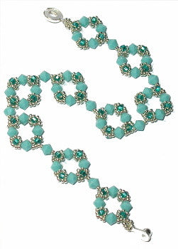 B11DC RAW Circle bicone Bracelet