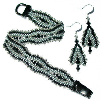 B12NV Flat Herringbone & Earrings