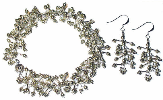 B13DC Seed & Bugle Fringe & Earrings