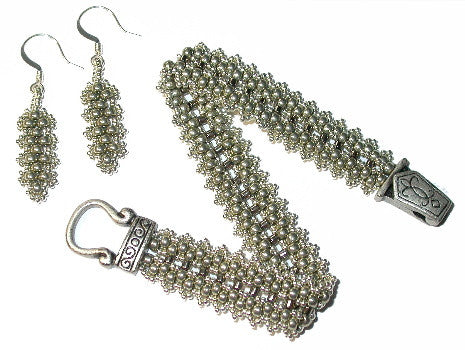 B13JU RAW textured Bracelet & Earrings