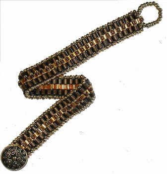 B Gold & Chocolate Bracelet