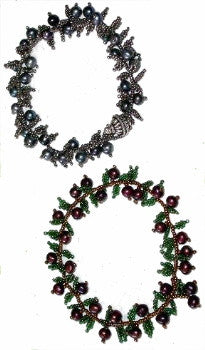 B Pearl Berry Fringe Bracelet