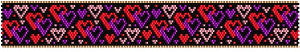 P Confetti Hearts