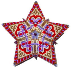2020 3 C. February Ribbon Hearts Birthstone Star
