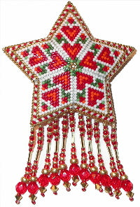 Feb 22 Folk Heart Fringed Star