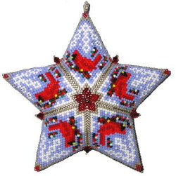 2020 2 C. January Cardinal Birthstone Star
