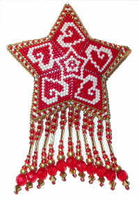 Feb 22 Modern Heart Fringed Star