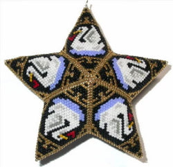12 Days: Seven Swans A-Swimming peyote star