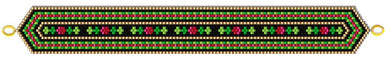 Holiday Ribbon Bracelet Free Pattern